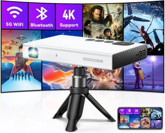 Mini Projector 4K, GooDee 1080P