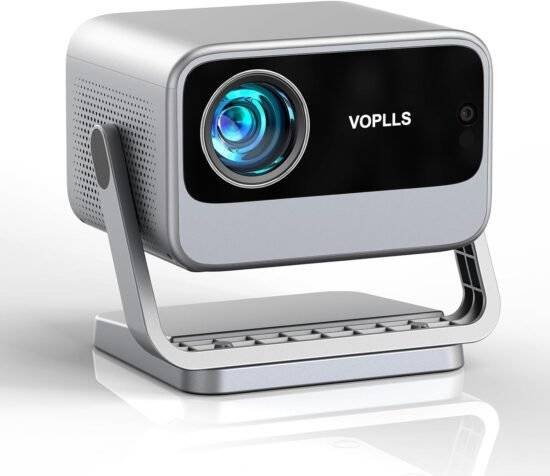 VOPLLS Smart Projector,5G WiFi, Bluetooth, 4K