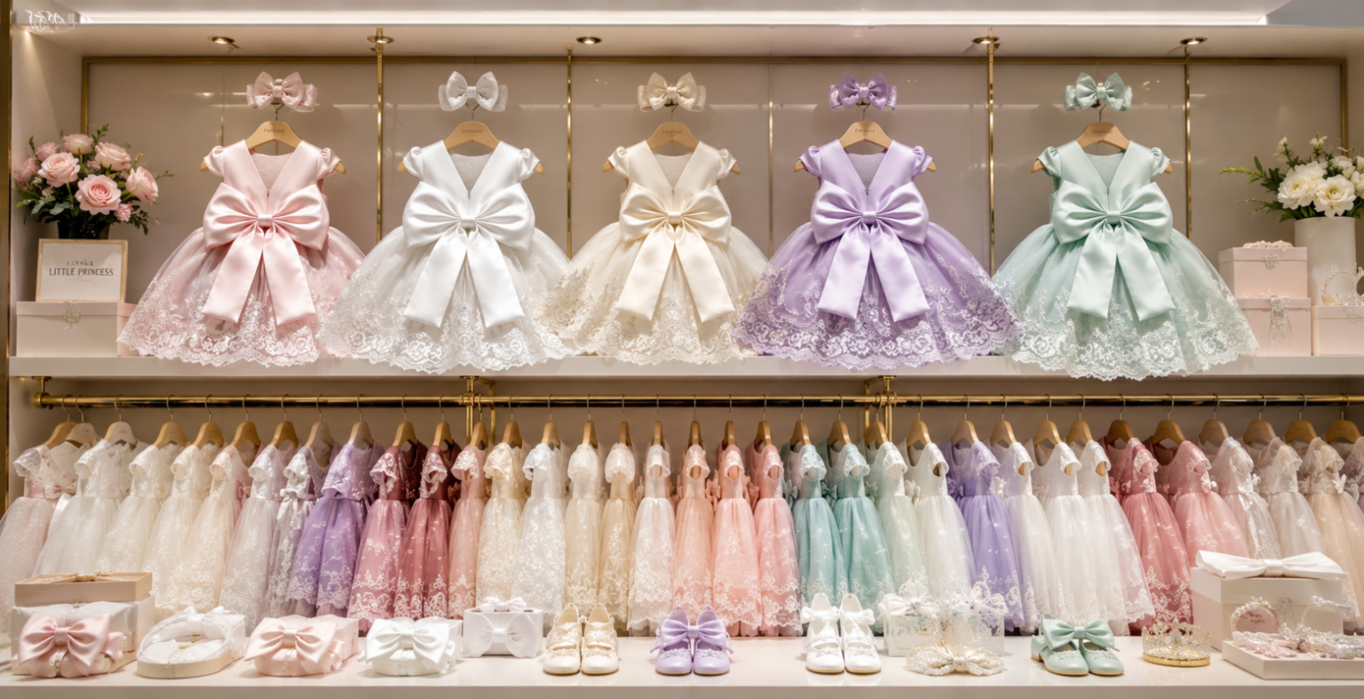 Toddler baby girls' first Birthday dresses