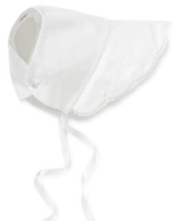 Precious 100% Premium Pima Cotton Infant Baptism Baby Girl christening Gown with Bonnets - Image 3