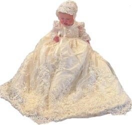 Heirloom & Royal Focus: Lace Baptism Dress for Baby Girl (0–24M) 8 Heirloom & Royal Focus: Lace Baptism Dress for Baby Girl (0–24M) - Image 3